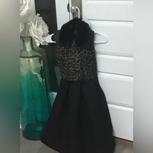 Deux par Deux leopard scuba dress for kids